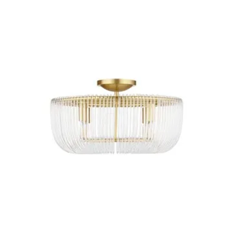 Burnished Brass Flush Mount from the Pierce Collection