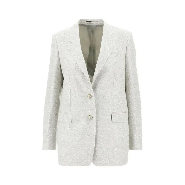 TAGLIATORE Mélange twill 'Bertha' single-breasted jacket Woman 40