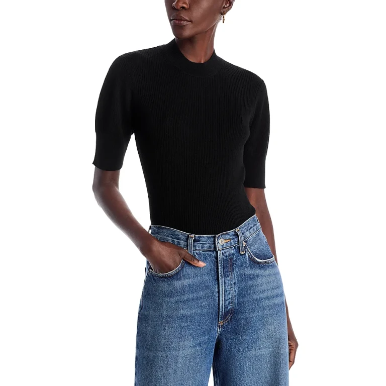 Majestic Filatures Merino Wool Ribbed Sweater