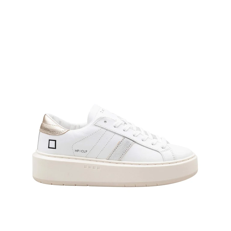 D. A.T. E. Hill Low Leather Sneakers, White