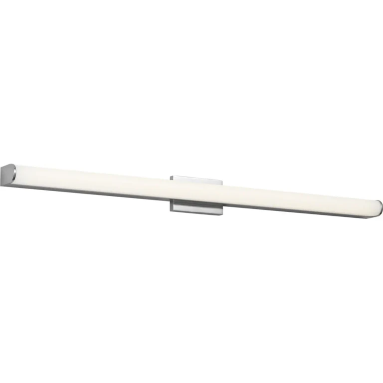 Chrome LED Bathroom Vanity Light from the Cavitt Collection