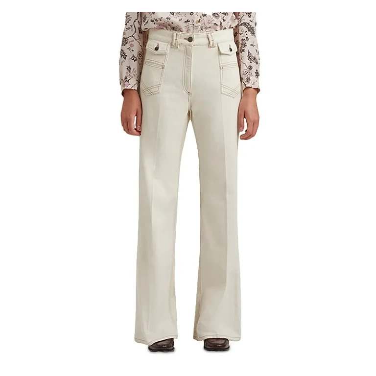 Gerard Darel Ana Flared Jeans in White