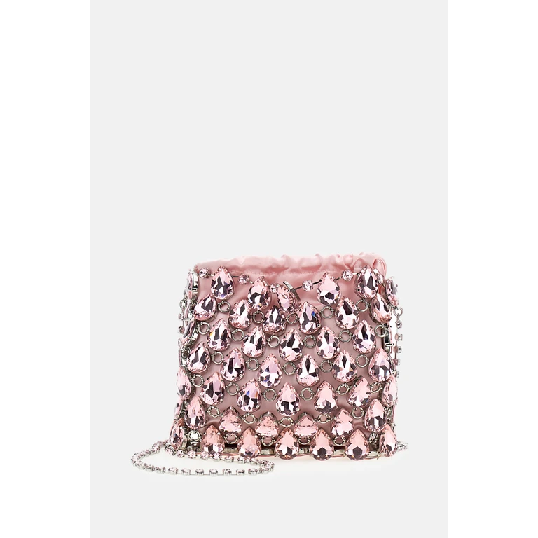 self-portrait Crystal Mesh Pouch