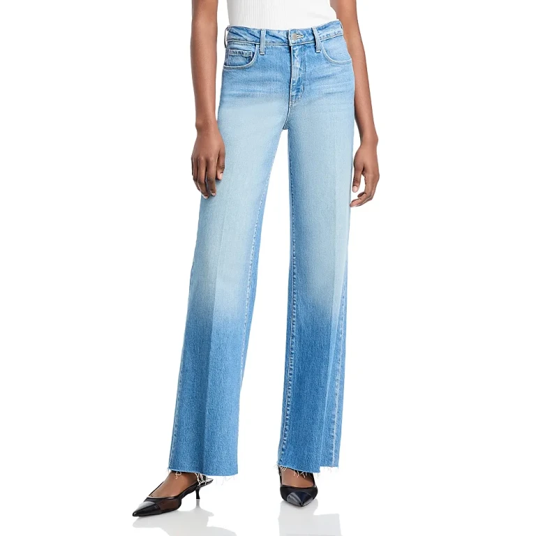 L'Agence Scottie High Rise Wide Leg Jeans in Calloway