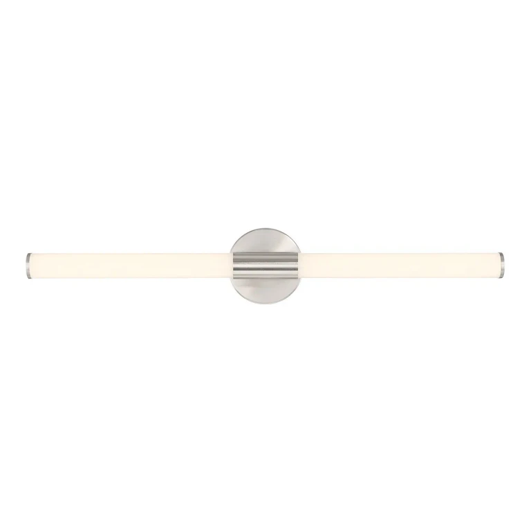 Connor 30" Mini Tube LED Cylinder Vanity Light in Satin Nickel