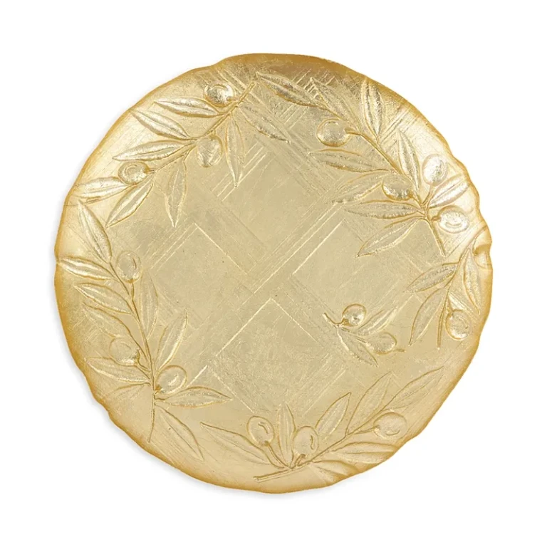 Vietri Moon Glass Olive Salad Plate