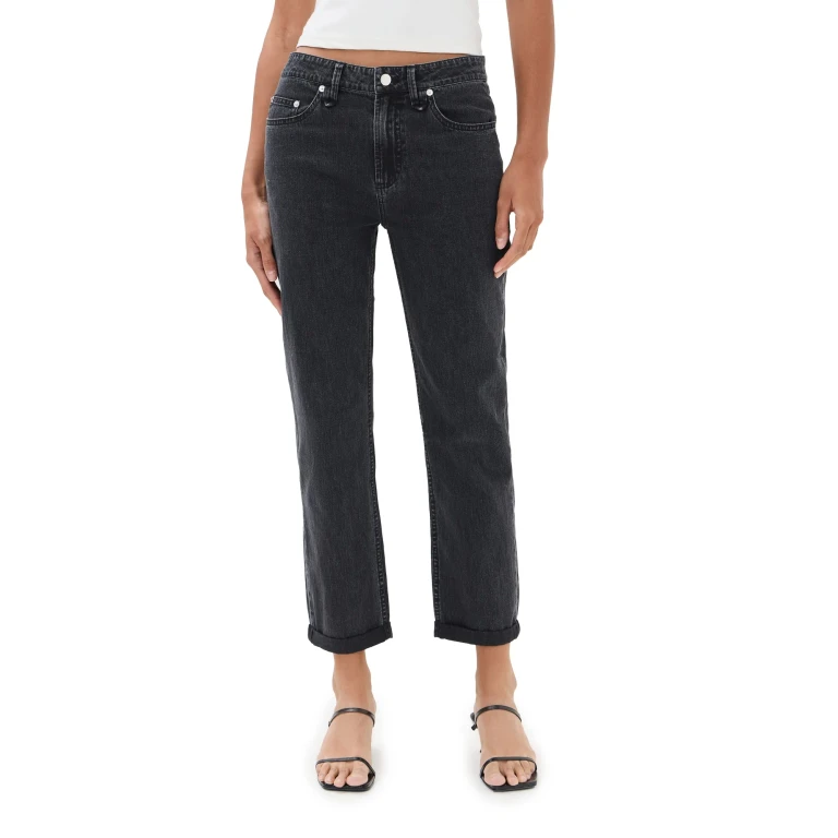 Tibi Mou Denim Clift Jeans Black 31