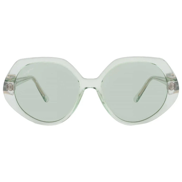 Ferragamo Green Geometric Ladies Sunglasses SF1084S 341 58