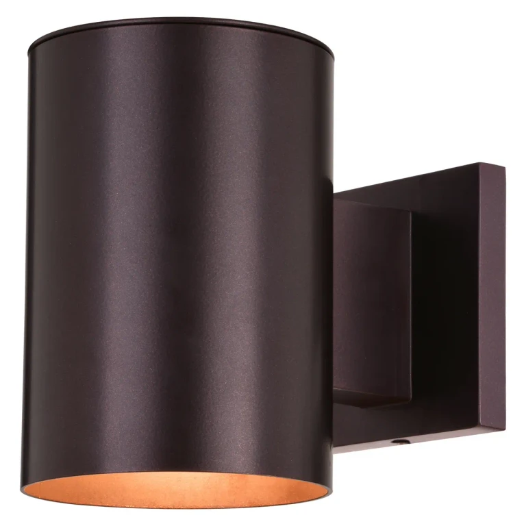 Deep Bronze One Light Outdoor Wal Mount from the Chiasso Collection