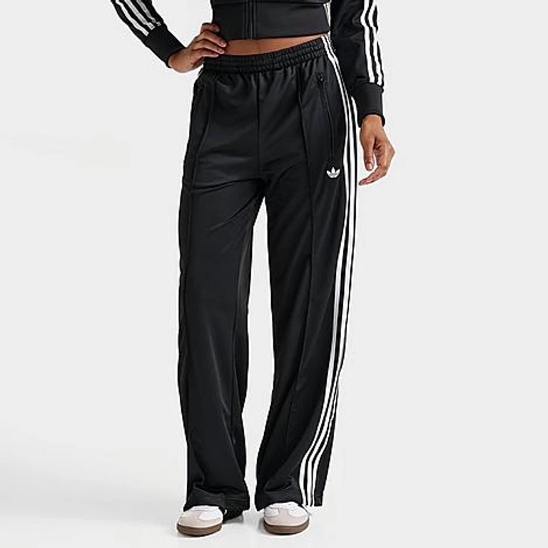 adidas Women's Originals adicolor 3-Stripes Firebird Loose Track Pants in Black Size: XXS
