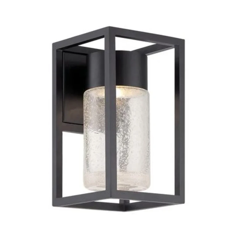 Modern Forms Structure 1-Light Outdoor Wall Light in Black