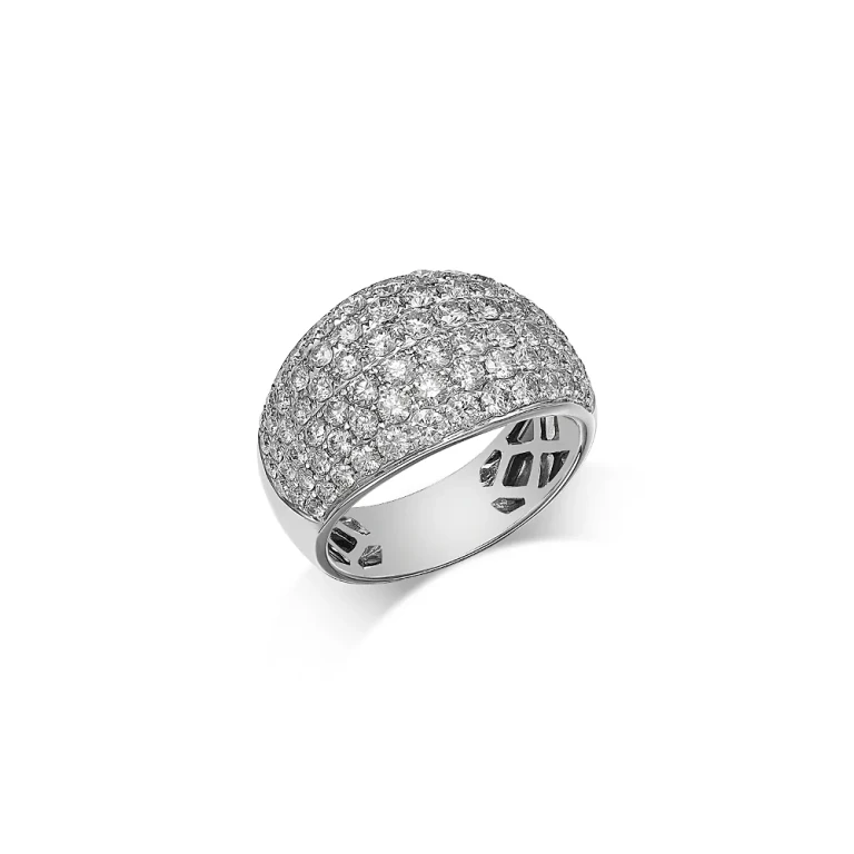 Diamond Band Ring in 14K White Gold, 2.35 tcw