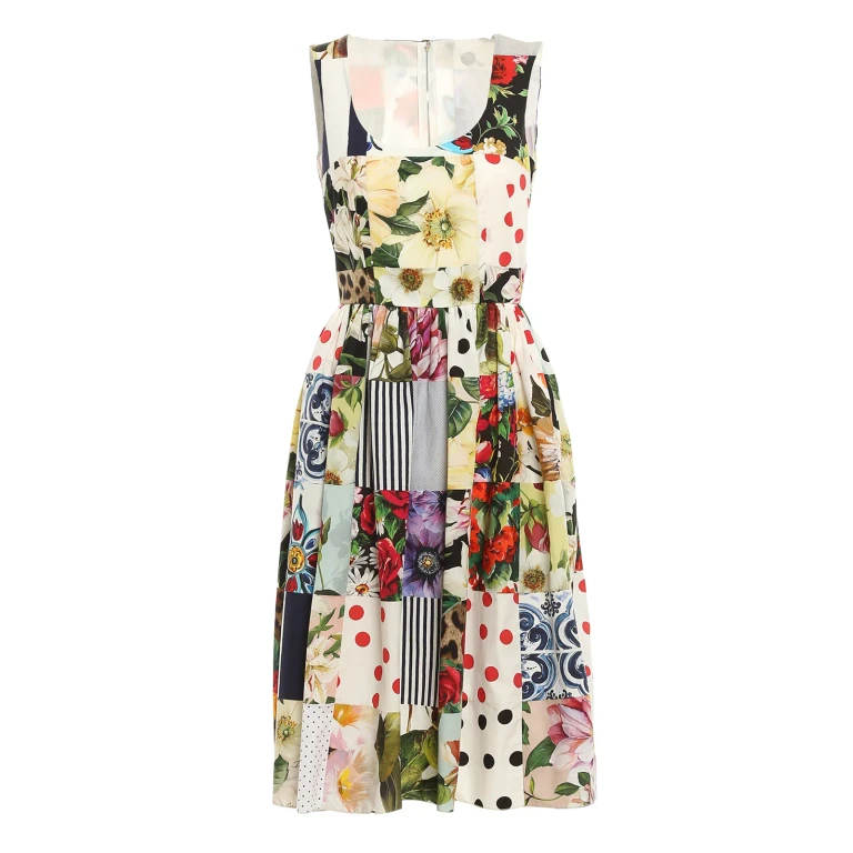 Dolce & Gabbana Robe De Cocktail - Patchwork