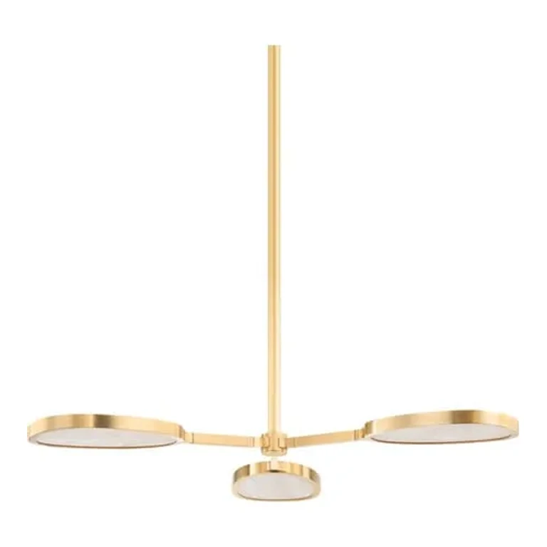 Corbett Beirut 3-Light Ceiling Light in Vintage Brass