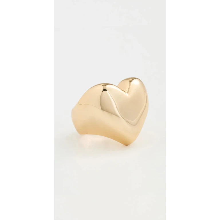 Jennifer Fisher Puffy Heart Ring Yellow Gold 7