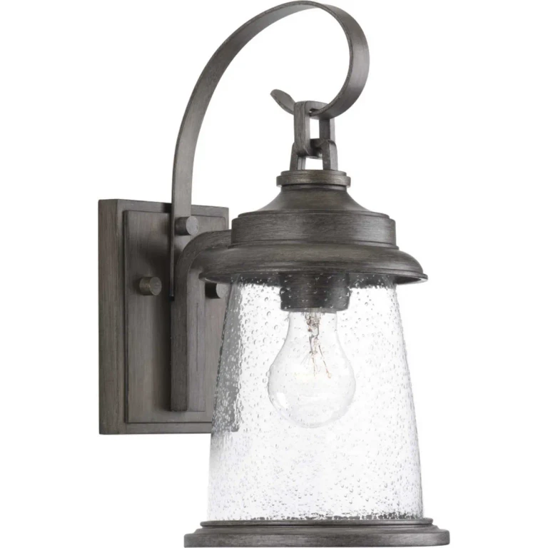 Antique Pewter One Light Wall Lantern from the Conover Collection
