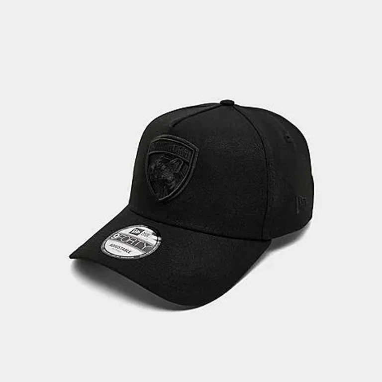 New Era Florida Panthers NHL 9FORTY A-Frame Snapback Hat in Black