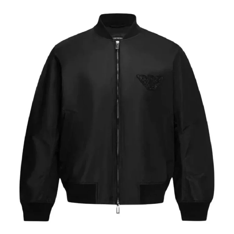 Emporio Armani Stoned Logo Design Blouson Jacket