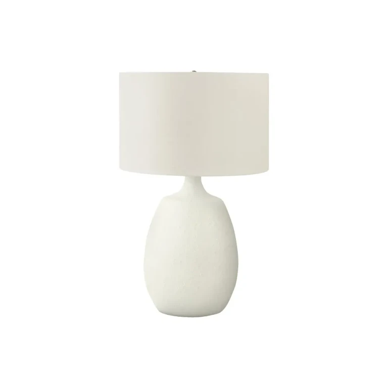 26 Inch Contemporary Ivory Table Lamp