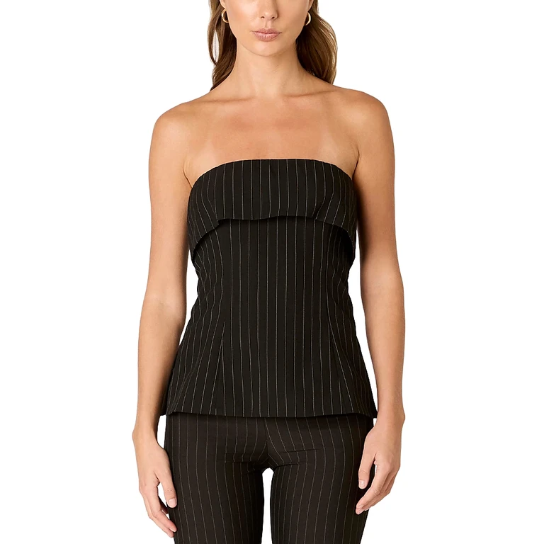 Nia Rob Pinstripe Top