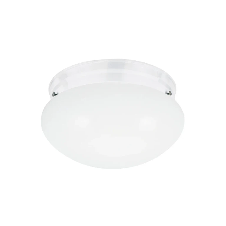White One Light Flush Mount from the Webster Collection