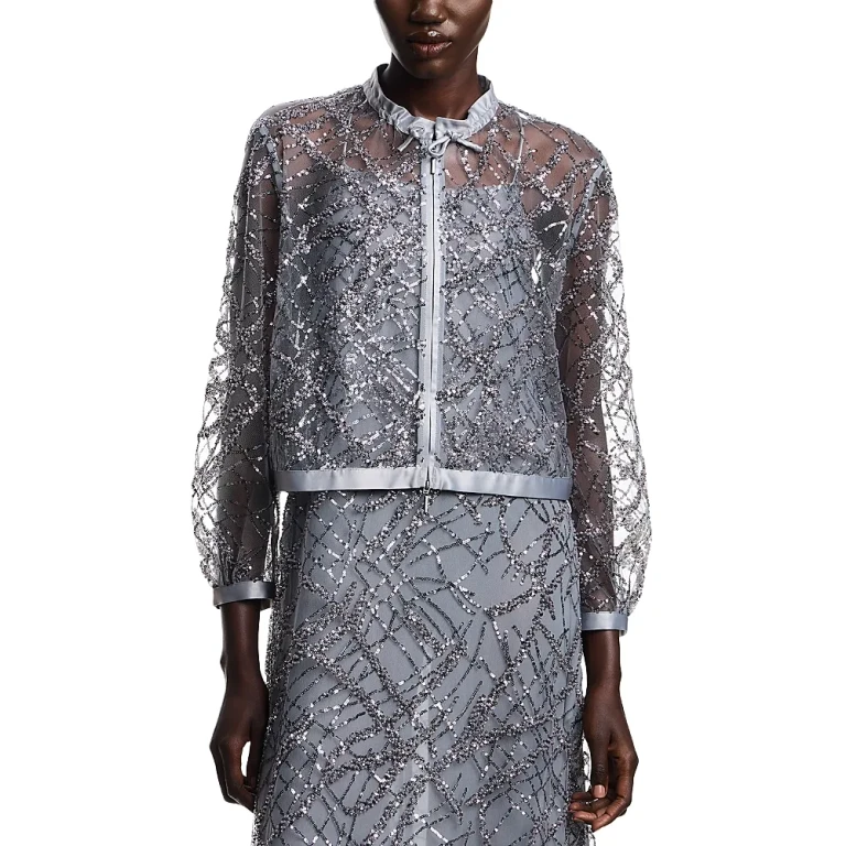 Emporio Armani Sequined Tulle Jacket
