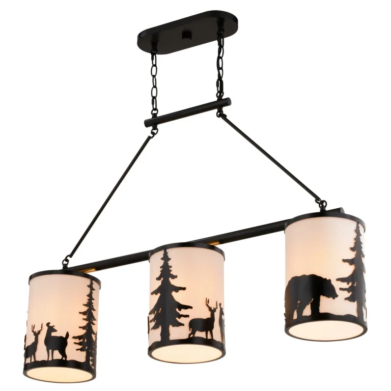 Bronze Linear Chandelier from the Acadia Collection