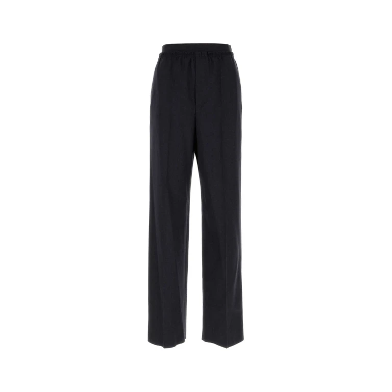 Bottega Veneta Herrenhose mit weitem Bein aus Wolle