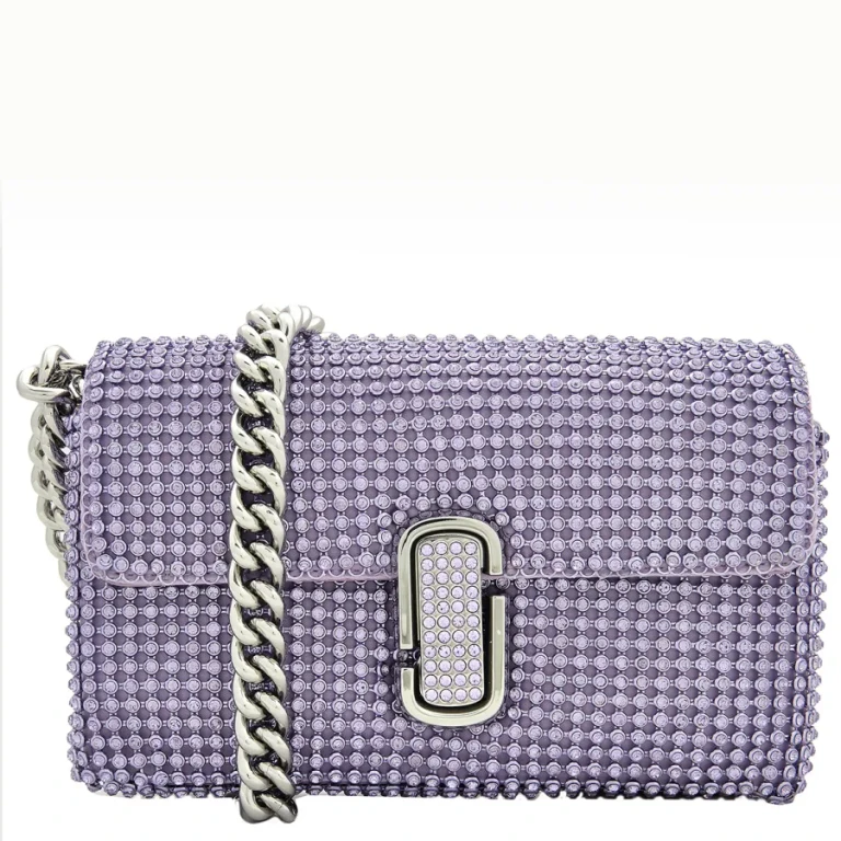 Marc Jacobs Wisteria The J Marc Mini Shoulder Bag In Rhinestone