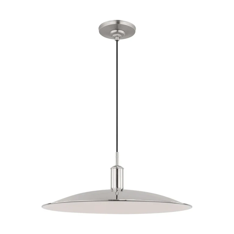 Polished Nickel LED Pendant from the Dash Collection