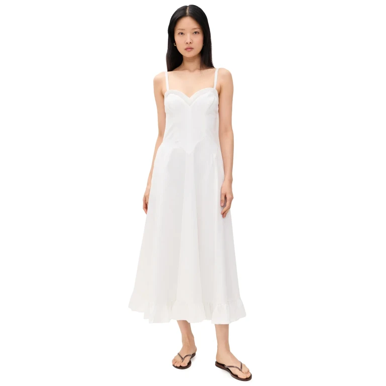 Free People Another Season Midi Dress Coconut Milk XL