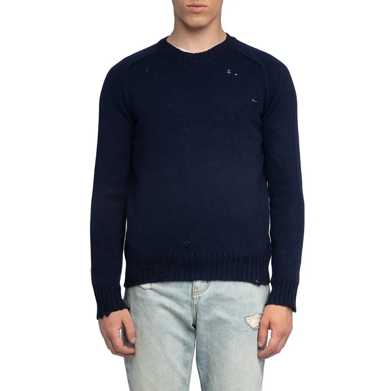 Zadig & Voltaire Jordan Lc Destroy Wool Blend Sweater