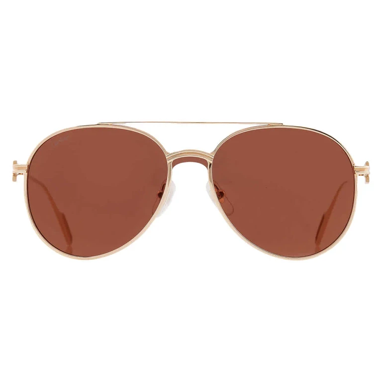 Cartier C de Cartier Brown Pilot Unisex Sunglasses CT0273S 002 99