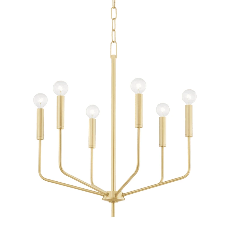 Mitzi Bailey 6-Light Chandelier in Aged Brass
