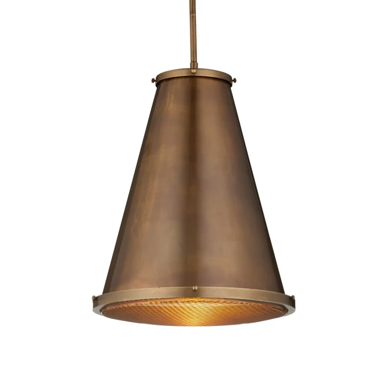 Antique Brass Clear Pendant from the Seafarer Collection