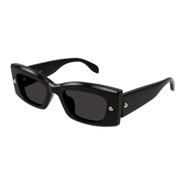 Alexander McQueen Grey Rectangular Unisex Sunglasses AM0426S 001 51