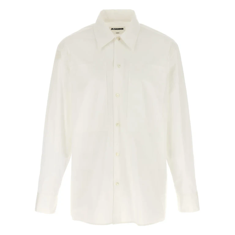 Jil Sander Herrenhemd Blau