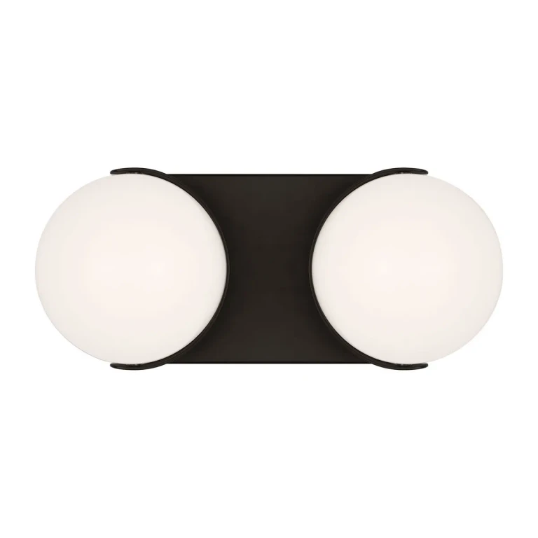 Aged Iron LED Bathroom Vanity Light from the Syrie Collection