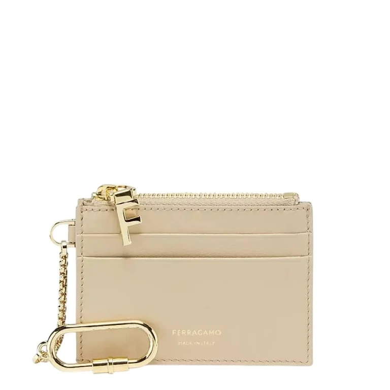 Ferragamo Signature Stamp Leather Card Case