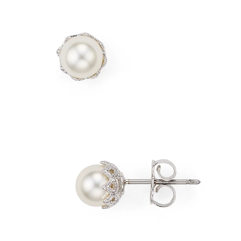Nadri Ornate Stud Earrings