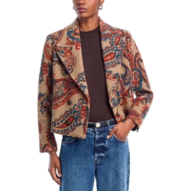 L'Agence Kelsey Cropped Peacoat