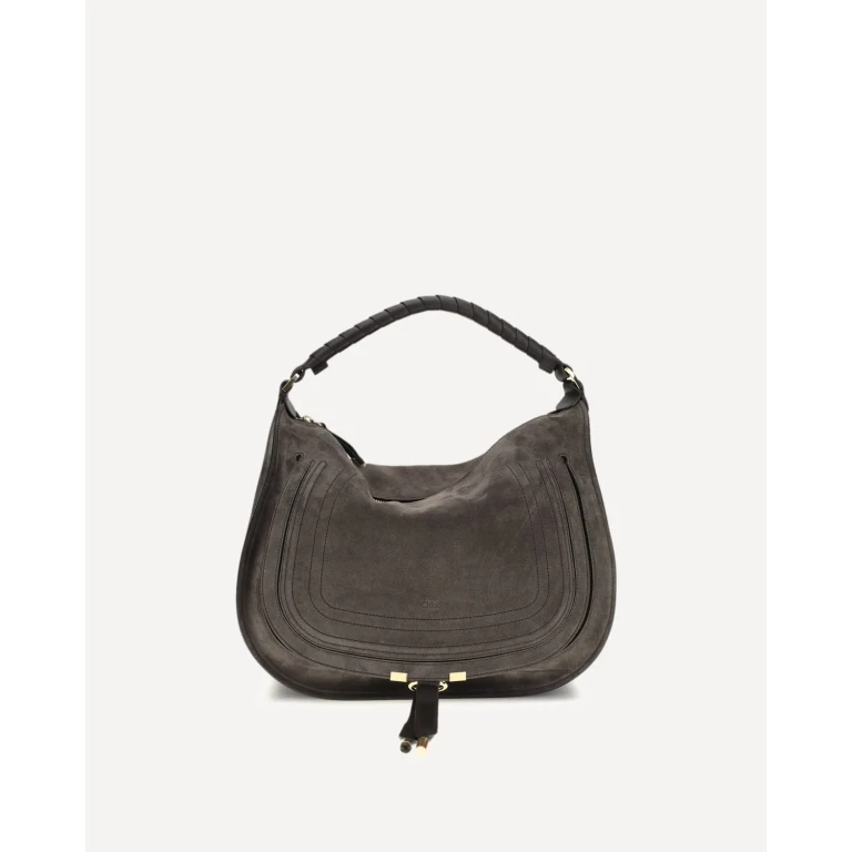 Borsa a spalla Chloé Marcie in camoscio