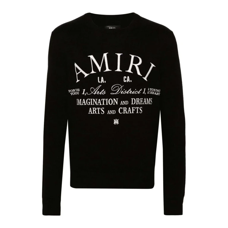 Sweat-shirt à col rond Amiri - Noir