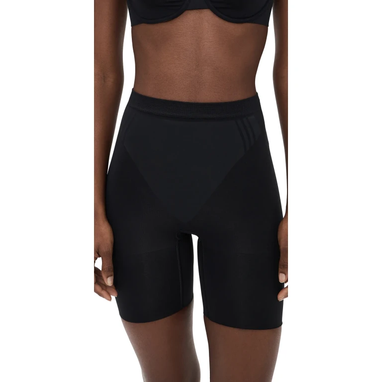 SPANX SPANXsculpt GoFigure Mid Thigh Shorts Very Black XL
