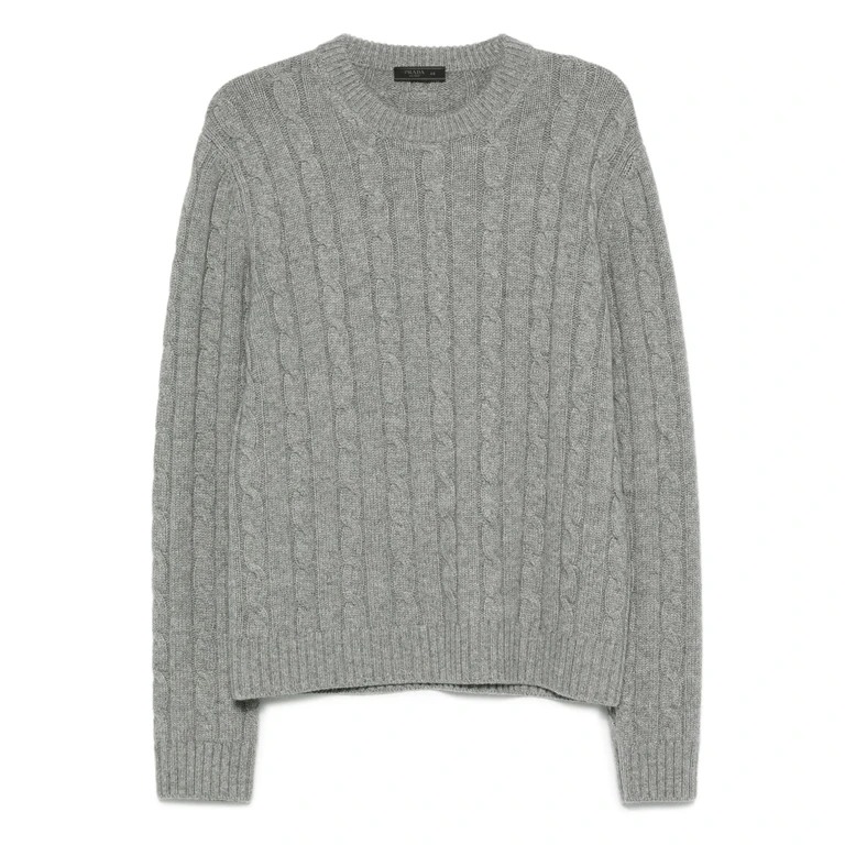 Prada Cashmire Grey Cashmere Maglia - Men