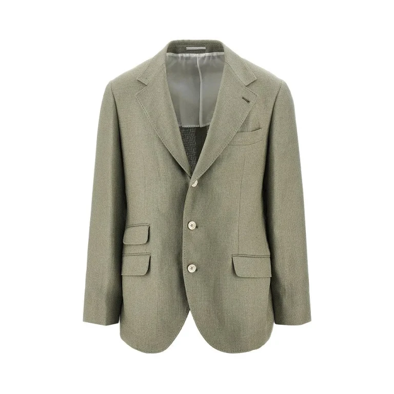BRUNELLO CUCINELLI Hopsack 'Cavallo' jacket Man 48