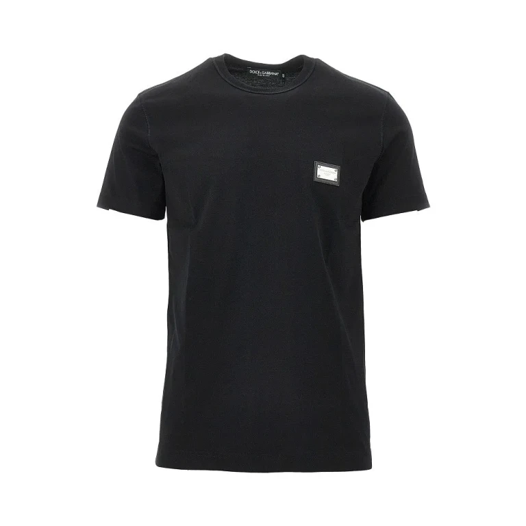 DOLCE & GABBANA Logo plate T-shirt Man 46
