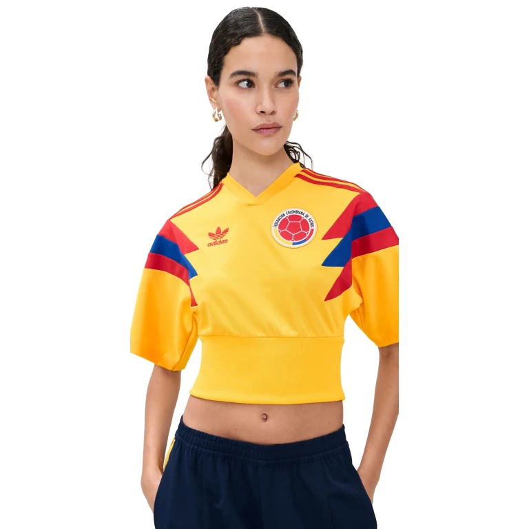 아디다스 콜롬비아 국가대표 축구 저지 볼드 골드
