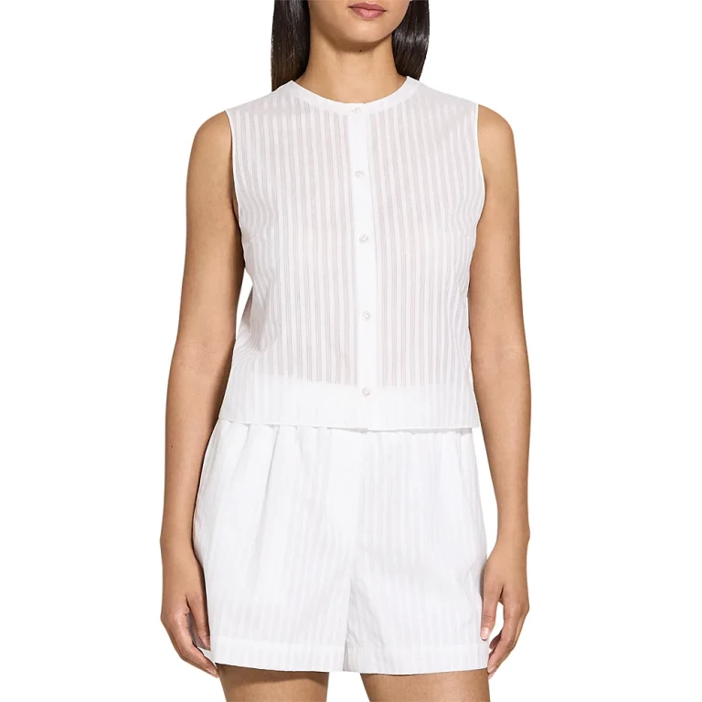 Theory Cropped Shirt