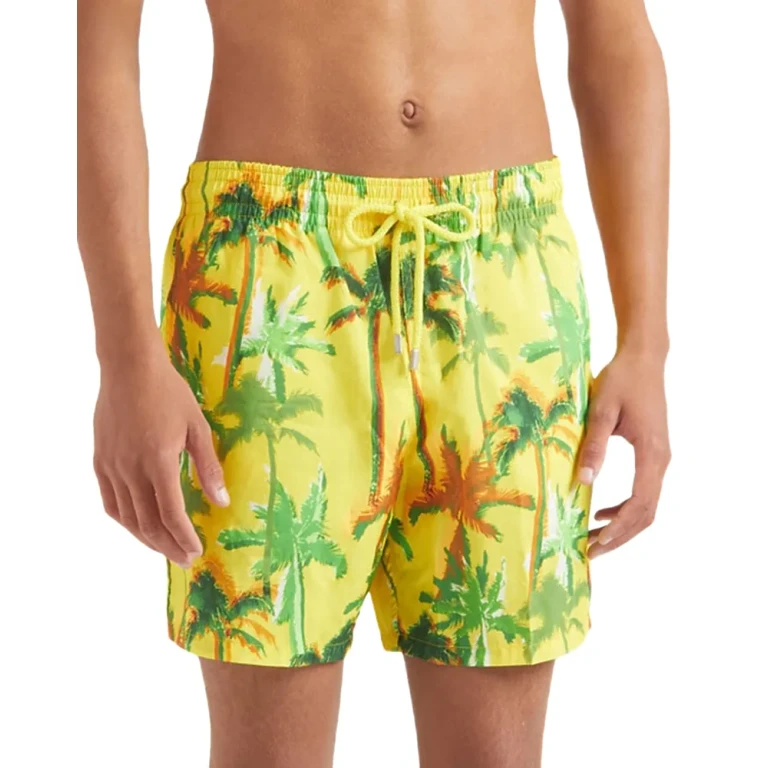 Vilebrequin Palms Offset Ultralight & Packable 5.5 Swim Trunks